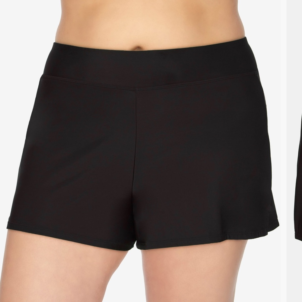 Swim Solutions Women’s Plus Size Black Swim Shorts